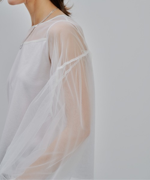 Julep（ジュレップ）の「Tulle Tops（シャツ/ブラウス・レディース・オフホワイト/グレー/ブラック・FREE）」の21枚目の写真