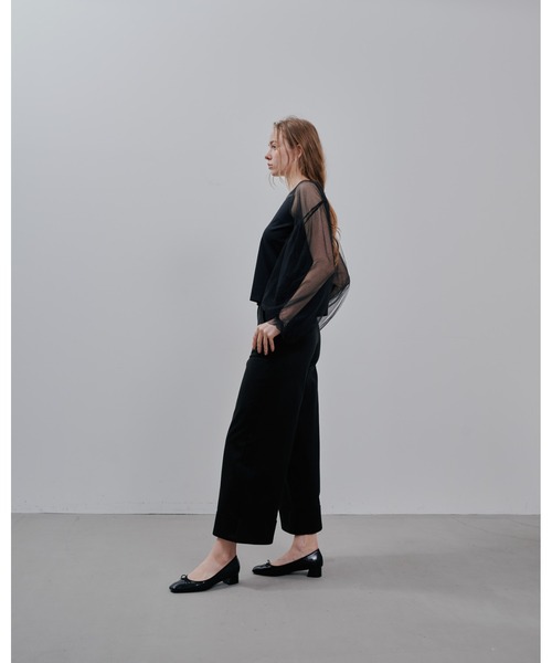 Julep（ジュレップ）の「Tulle Tops（シャツ/ブラウス・レディース・オフホワイト/グレー/ブラック・FREE）」の4枚目の写真