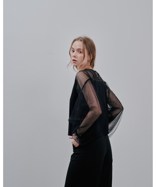 Julep（ジュレップ）の「Tulle Tops（シャツ/ブラウス・レディース・オフホワイト/グレー/ブラック・FREE）」の7枚目の写真