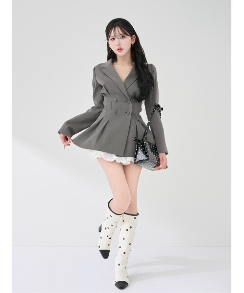 Darich（ダーリッチ）の「パネルデザインシルエットぺプラムジャケット