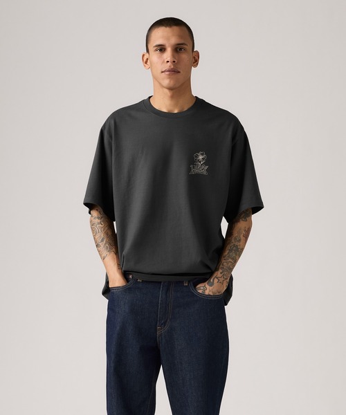 Levi's(リーバイス)の「Levi's/リーバイス ハーフスリーブTシャツ(Tシャツ/カットソー・メンズ・ブラック・S/XL/L/M)」の1枚目の写真