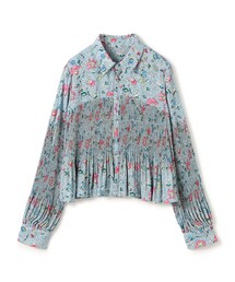 SOULEIADO（ソレイアード）の「ポリエステルプリーツ レギュラーカラーブラウス（シャツ/ブラウス）」