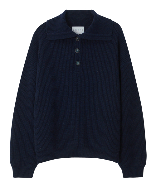 MIDSUN(ミッドサン)の「Wool High Neck Knit-Indigo(ニット/セーター・レディース・その他・3/M/L)」の1枚目の写真