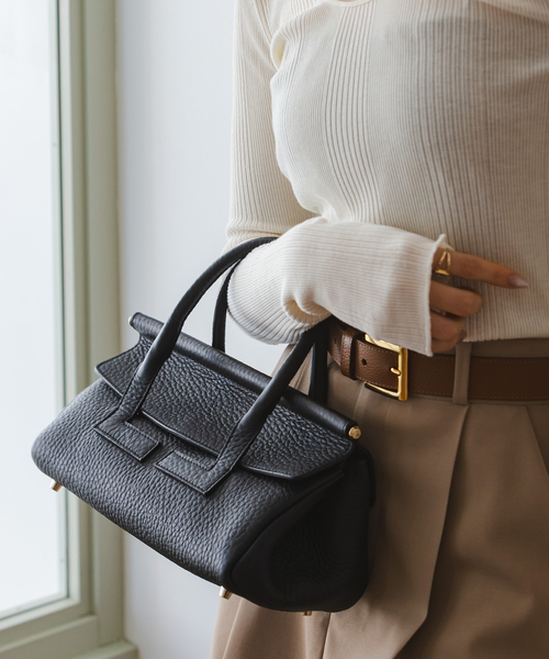 LORISTELLA（ロリステッラ）の「《WEB限定・追加2》LORISTELLA/ロリステッラ レザーミディアムボストンバッグ（ボストンバッグ・レディース・ブラック/キャメル・FREE）」の3枚目の写真