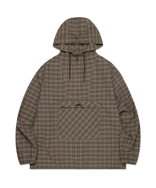 LMCの「OG CHECK ANORAK JACKET brown(ナイロンジャケット・レディース・その他・S/XL/L)」の1枚目の写真