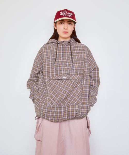 LMCの「OG CHECK ANORAK JACKET brown(ナイロンジャケット・レディース・その他・S/XL/L)」の3枚目の写真