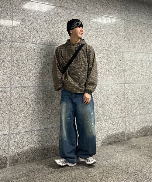 LMCの「OG CHECK ANORAK JACKET brown(ナイロンジャケット・レディース・その他・S/XL/L)」の9枚目の写真