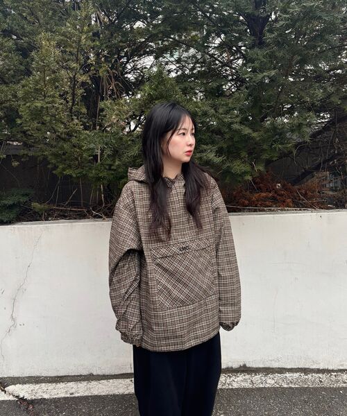 LMCの「OG CHECK ANORAK JACKET brown(ナイロンジャケット・レディース・その他・S/XL/L)」の3枚目の写真