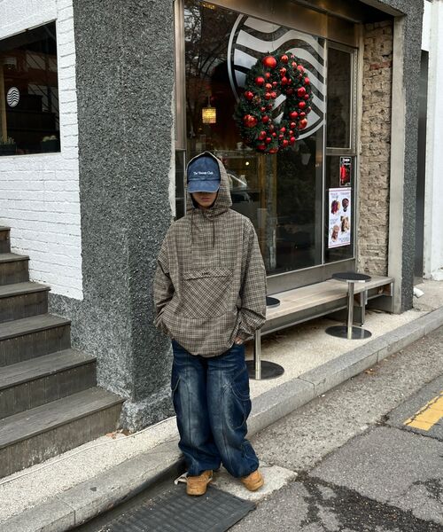 LMCの「OG CHECK ANORAK JACKET brown(ナイロンジャケット・レディース・その他・S/XL/L)」の4枚目の写真