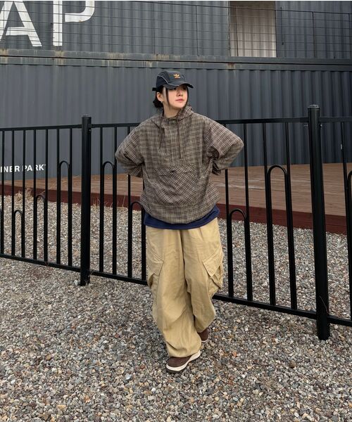 LMCの「OG CHECK ANORAK JACKET brown(ナイロンジャケット・レディース・その他・S/XL/L)」の7枚目の写真