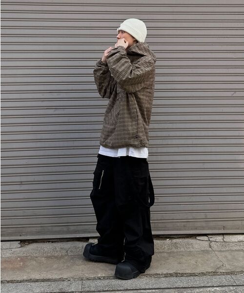 LMCの「OG CHECK ANORAK JACKET brown(ナイロンジャケット・レディース・その他・S/XL/L)」の8枚目の写真