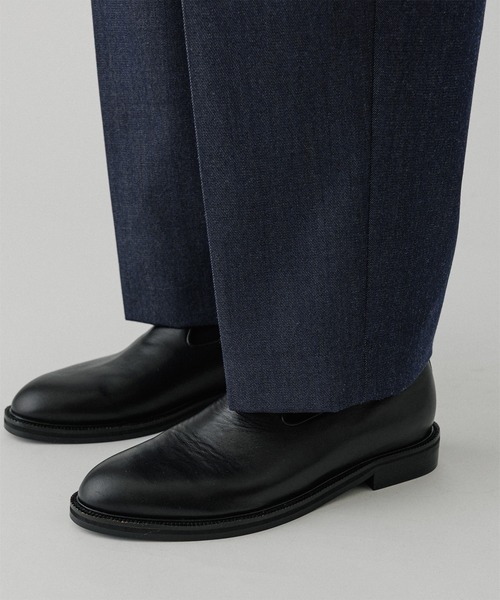 ADAM ET ROPE'(アダムエロペ)の「【NIKKE】ワイド イージー デニム スラックス / ADAM ET ROPE' JEANS -GRID-(スラックス・メンズ・ブラック系その他2/ブラック/ネイビー・L/M/S)」の9枚目の写真