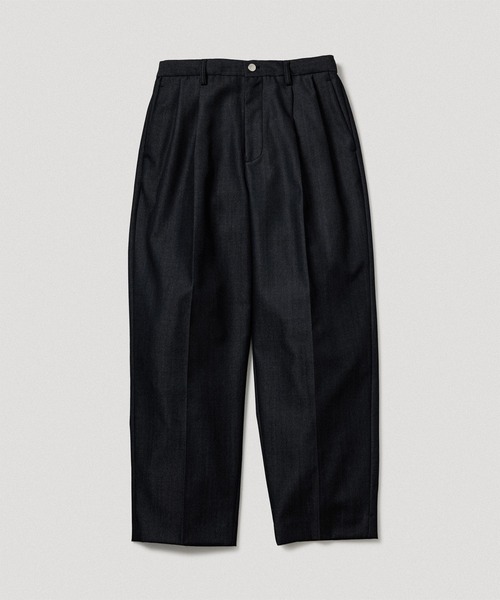 ADAM ET ROPE'(アダムエロペ)の「【NIKKE】ワイド イージー デニム スラックス / ADAM ET ROPE' JEANS -GRID-(スラックス・メンズ・ブラック系その他2/ブラック/ネイビー・L/M/S)」の16枚目の写真