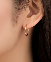 【金属アレルギー対応】ドロップフープピアス
