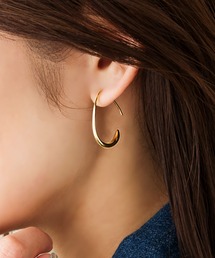 【金属アレルギー対応】ドロップフープピアス