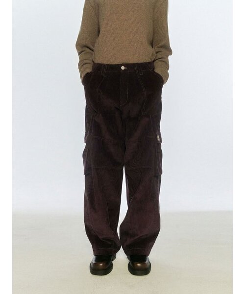 FROM ARLES(フロムアルル)の「ワイドフィットセルファコーデュロイパンツ / パープル(その他パンツ・メンズ・その他・L)」の2枚目の写真