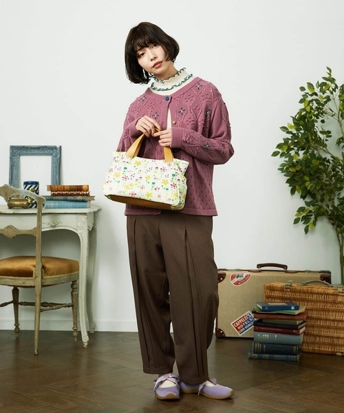 Jocomomola(ホコモモラ)の「Tierras de cuitivo メロウハイネックカットソー(Tシャツ/カットソー・レディース・アイボリー/マスタード・40)」の7枚目の写真