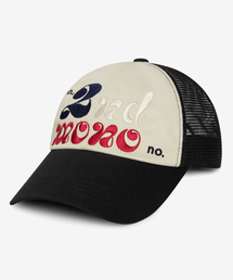 SECONDMONO（セカンドモノローグ）の「セカンドロゴメッシュキャンプキャップ[ブラック]_SEAC008BLACK（キャップ）」