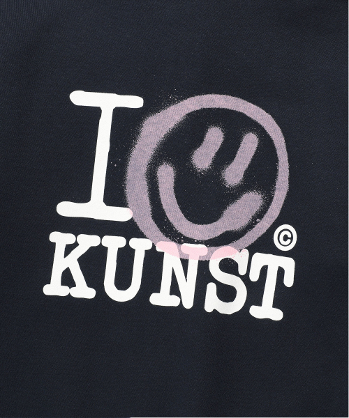 ISTKUNST（イストクンスト）の「I SMILEY KUNST CROP HOOD ZIP UP_NAVY(IK2FSMM483A)（パーカー・レディース・ネイビー・S/M）」の6枚目の写真