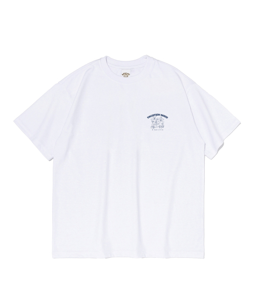 ANALOG MOOD(アナログムード)の「サマー バケーション ムード 半袖Tシャツ (ホワイト)(Tシャツ/カットソー・レディース・その他・S/M/L/2XL/XL)」の1枚目の写真