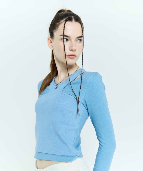 LARTIGENT(ラーティゼン)の「L6 PIGMENT DOUBLE T-SHIRT(BLUE)(Tシャツ/カットソー・レディース・その他・FREE)」の3枚目の写真