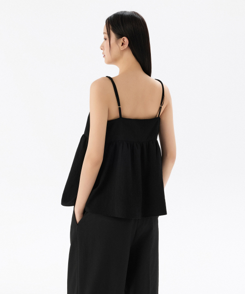 MUSINSA STANDARD WOMAN（ムシンサスタンダードウーマン）の「ウィメンズスリーブレスペプラムトップ[ブラック]（シャツ/ブラウス・レディース・その他・SMALL/MEDIUM/LARGE/X-SMALL）」の3枚目の写真