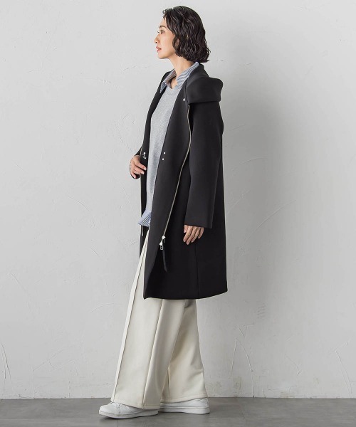 la.f…（ラエフ）の「【WEB限定】”春まで着られる”2wayダンボールコート（その他アウター・レディース・ライトグレー/ブラック・9号）」の12枚目の写真