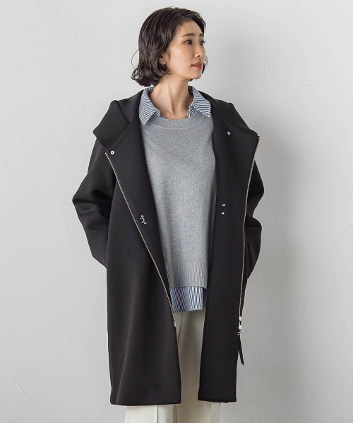 la.f…（ラエフ）の「【WEB限定】”春まで着られる”2wayダンボールコート（その他アウター・レディース・ライトグレー/ブラック・9号）」の5枚目の写真