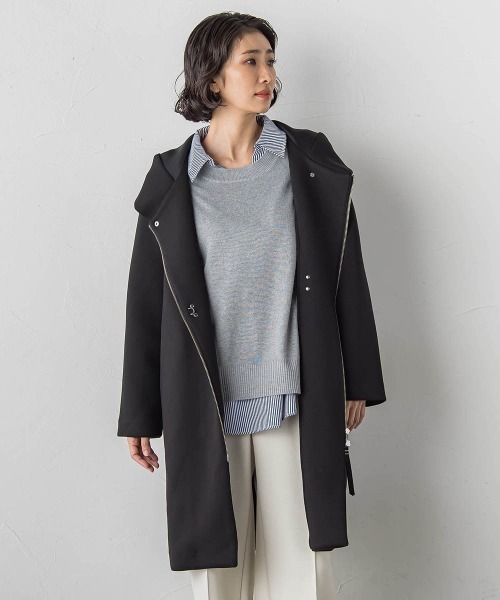 la.f…（ラエフ）の「【WEB限定】”春まで着られる”2wayダンボールコート（その他アウター・レディース・ライトグレー/ブラック・9号）」の7枚目の写真