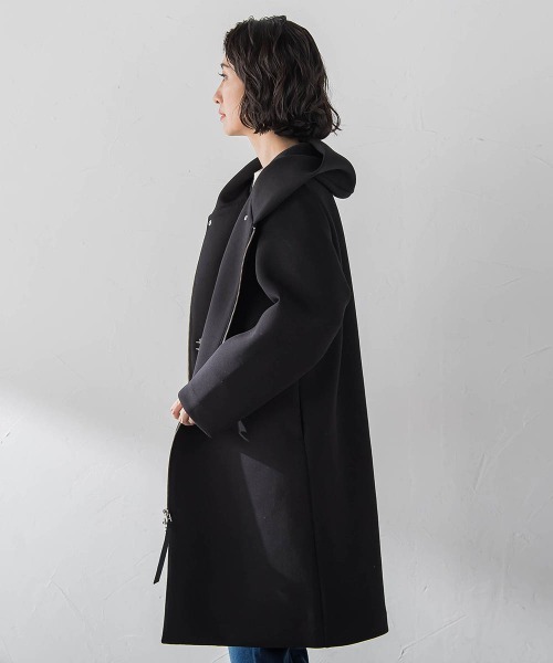 la.f…（ラエフ）の「【WEB限定】”春まで着られる”2wayダンボールコート（その他アウター・レディース・ライトグレー/ブラック・9号）」の21枚目の写真