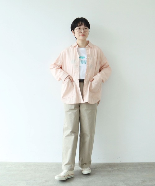 PAR ICI（パーリッシィ）の「ブロード無地/ギンガムチェック ガーデンシャツ（シャツ/ブラウス・レディース・ピンク/ブルー系その他・FREE）」の15枚目の写真