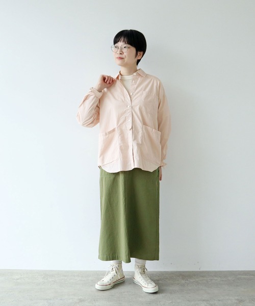 PAR ICI（パーリッシィ）の「ブロード無地/ギンガムチェック ガーデンシャツ（シャツ/ブラウス・レディース・ピンク/ブルー系その他・FREE）」の10枚目の写真