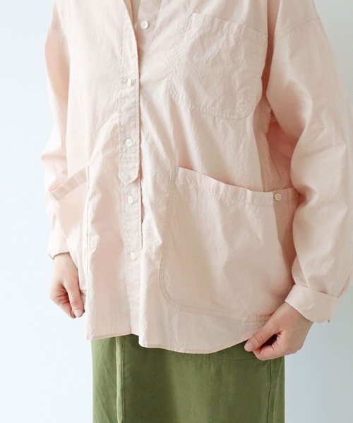 PAR ICI（パーリッシィ）の「ブロード無地/ギンガムチェック ガーデンシャツ（シャツ/ブラウス・レディース・ピンク/ブルー系その他・FREE）」の9枚目の写真