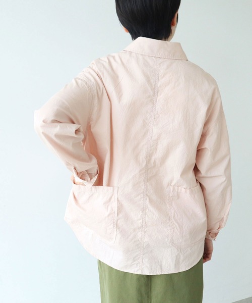 PAR ICI（パーリッシィ）の「ブロード無地/ギンガムチェック ガーデンシャツ（シャツ/ブラウス・レディース・ピンク/ブルー系その他・FREE）」の6枚目の写真