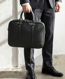 セール】大容量12L ダブルジッパー シュリンクレザー ビジネス