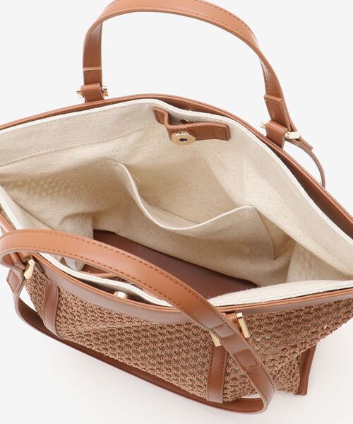 le.coeur blanc（ルクールブラン）の「ダブルハンドルメッシュトート（トートバッグ・レディース・ブラック/ブラウン・FREE）」の21枚目の写真