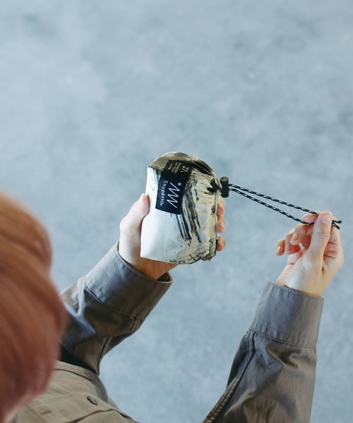 Shupatto（シュパット）の「マーナ(marna) Shupatto パッカブルバッグ 27L 一気にたためる（エコバッグ/サブバッグ・レディース・カーキブラウン/ブルーパープル/ホワイト×ブラック/ブラック・24(36)）」の5枚目の写真