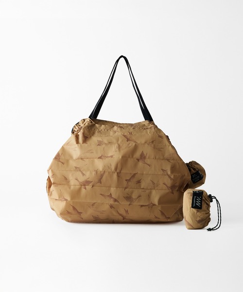 Shupatto（シュパット）の「マーナ(marna) Shupatto パッカブルバッグ 27L 一気にたためる（エコバッグ/サブバッグ・レディース・カーキブラウン/ブルーパープル/ホワイト×ブラック/ブラック・24(36)）」の10枚目の写真