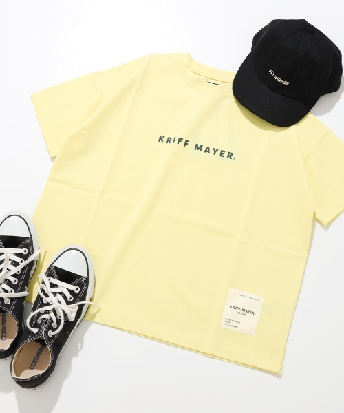 KRIFF MAYER Kid's Collection(クリフメイヤーキッズコレクション)の「【遮熱・UVカット・接触冷感・吸汗速乾】遮熱ビッグTEE(Tシャツ/カットソー・キッズ・レッド/ブルーグリーン/イエロー/ライトグレー・140/130/120/170/160/150)」の3枚目の写真