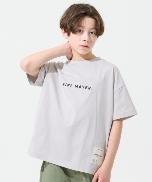 KRIFF MAYER Kid's Collection(クリフメイヤーキッズコレクション)の「【遮熱・UVカット・接触冷感・吸汗速乾】遮熱ビッグTEE(Tシャツ/カットソー・キッズ・レッド/ブルーグリーン/イエロー/ライトグレー・140/130/120/170/160/150)」の1枚目の写真
