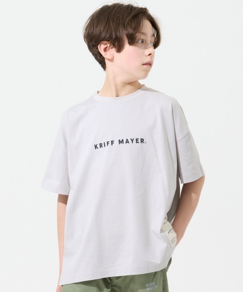 KRIFF MAYER Kid's Collection(クリフメイヤーキッズコレクション)の「【遮熱・UVカット・接触冷感・吸汗速乾】遮熱ビッグTEE(Tシャツ/カットソー・キッズ・レッド/ブルーグリーン/イエロー/ライトグレー・140/130/120/170/160/150)」の5枚目の写真