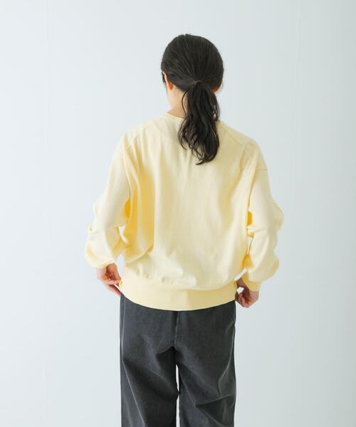 かぐれ（カグレ）の「コットンカシミヤヘンリーネックニット（ニット/セーター・レディース・ブラック/グリーン/イエロー・FREE）」の18枚目の写真