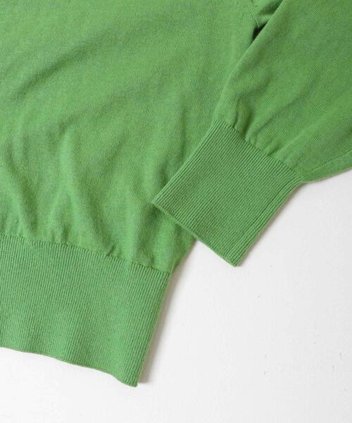 かぐれ（カグレ）の「コットンカシミヤヘンリーネックニット（ニット/セーター・レディース・ブラック/グリーン/イエロー・FREE）」の16枚目の写真
