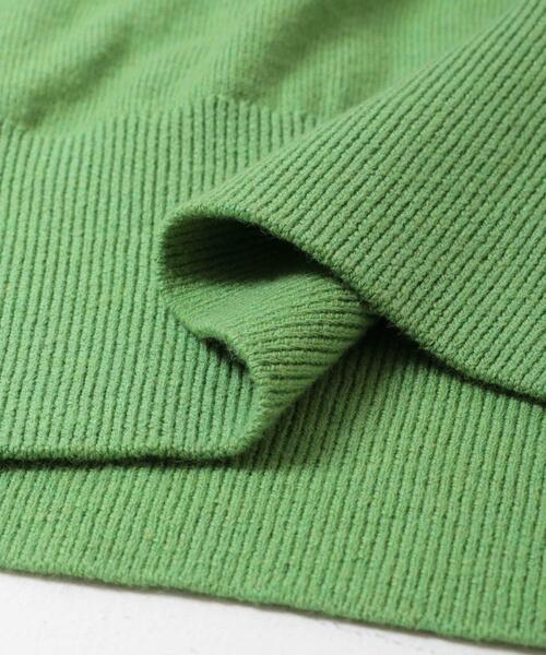 かぐれ（カグレ）の「コットンカシミヤヘンリーネックニット（ニット/セーター・レディース・ブラック/グリーン/イエロー・FREE）」の14枚目の写真