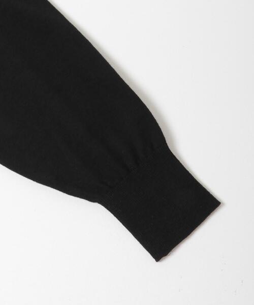 かぐれ（カグレ）の「コットンカシミヤヘンリーネックニット（ニット/セーター・レディース・ブラック/グリーン/イエロー・FREE）」の5枚目の写真