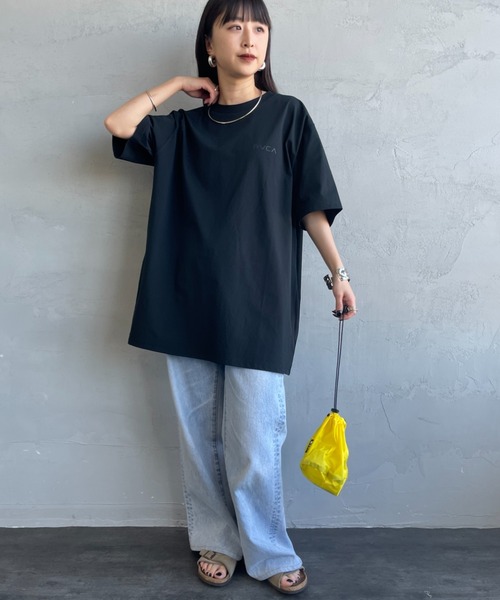 RVCA（ルーカ）の「【WEB限定】[RVCA/ルーカ] STRAIGHT WAY バックプリント ショートスリーブＴシャツ（Tシャツ/カットソー・レディース・ホワイト/ブラック/ブルー・L/M/XL）」の12枚目の写真