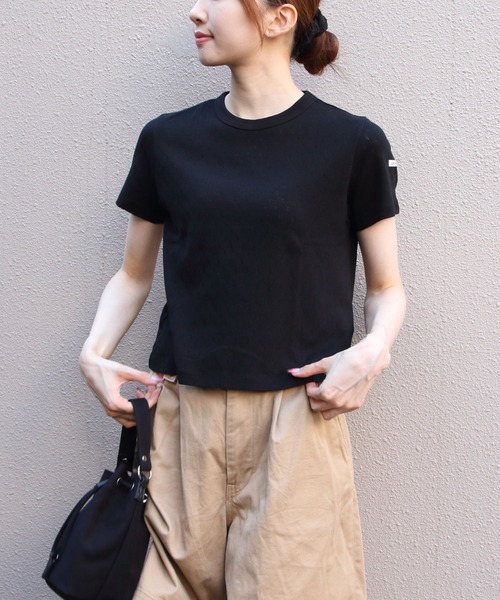 ORCIVAL（オーシバル）の「ORCIVAL/オーシバル　クルーネックメッシュTEE　CREW NECK MESH TEE　OR-C0527 OWE（Tシャツ/カットソー・レディース・ブラック/グレー/レッド・2）」の6枚目の写真