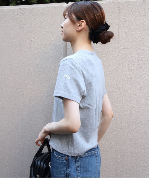 ORCIVAL（オーシバル）の「ORCIVAL/オーシバル　クルーネックメッシュTEE　CREW NECK MESH TEE　OR-C0527 OWE（Tシャツ/カットソー・レディース・ブラック/グレー/レッド・2）」の15枚目の写真