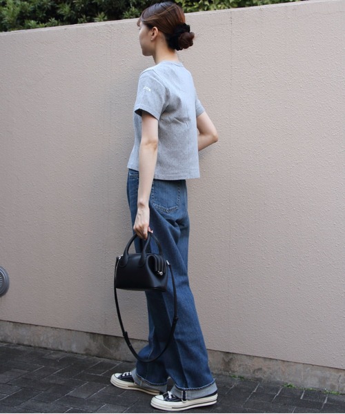 ORCIVAL（オーシバル）の「ORCIVAL/オーシバル　クルーネックメッシュTEE　CREW NECK MESH TEE　OR-C0527 OWE（Tシャツ/カットソー・レディース・ブラック/グレー/レッド・2）」の18枚目の写真