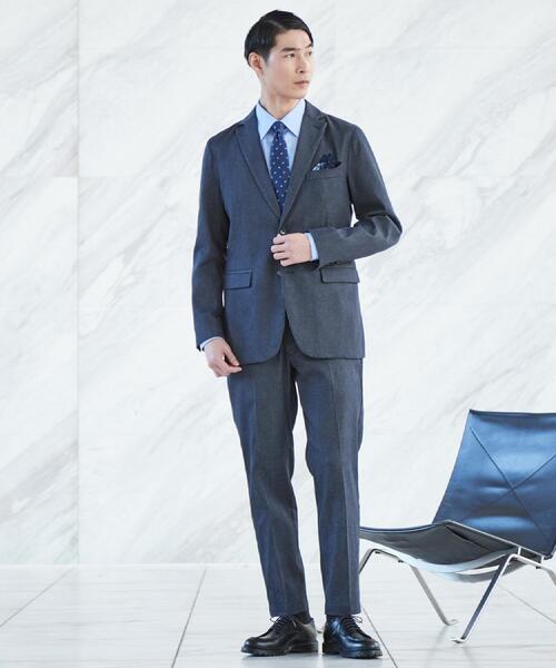 THE SHOP TK (ザ ショップ ティーケー )の「ライトエバーデニム スラックス 洗濯機OK/ストレッチ/セットアップ可(デニムパンツ・メンズ・カーキ/ネイビー・04/03/02/01)」の17枚目の写真